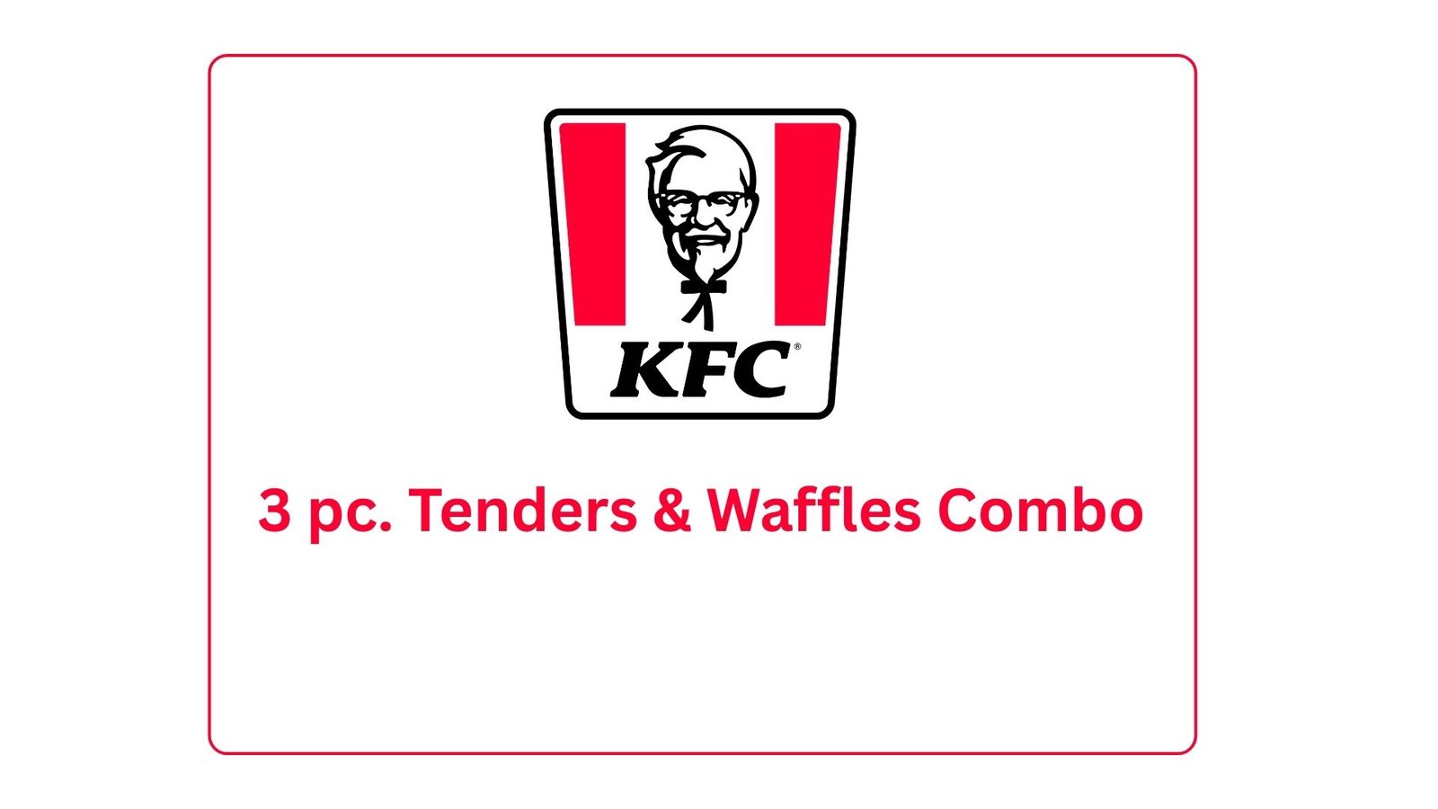 3 pc. Tenders & Waffles Combo
