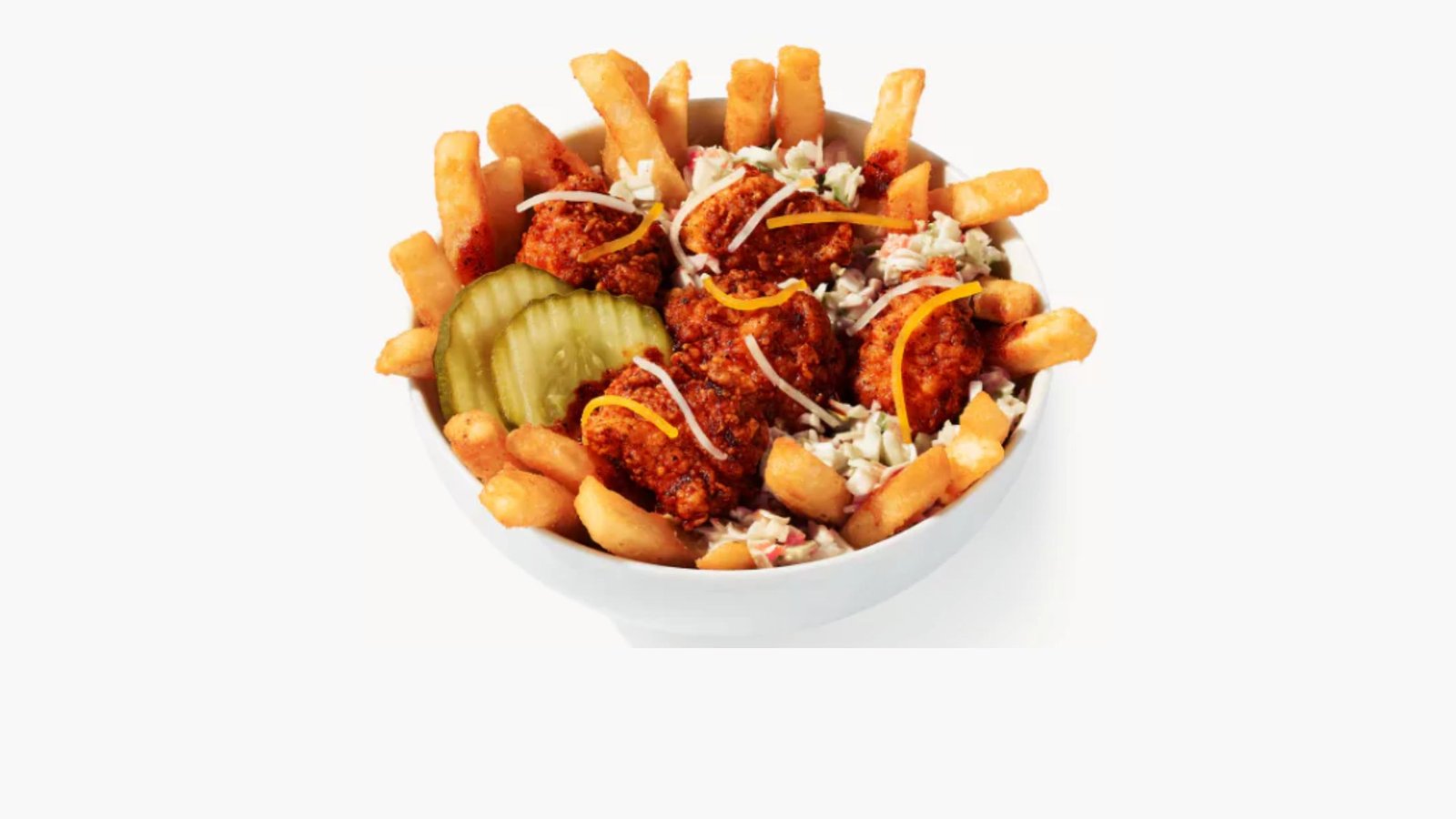 Nashville Hot Loaded Fries Bowl