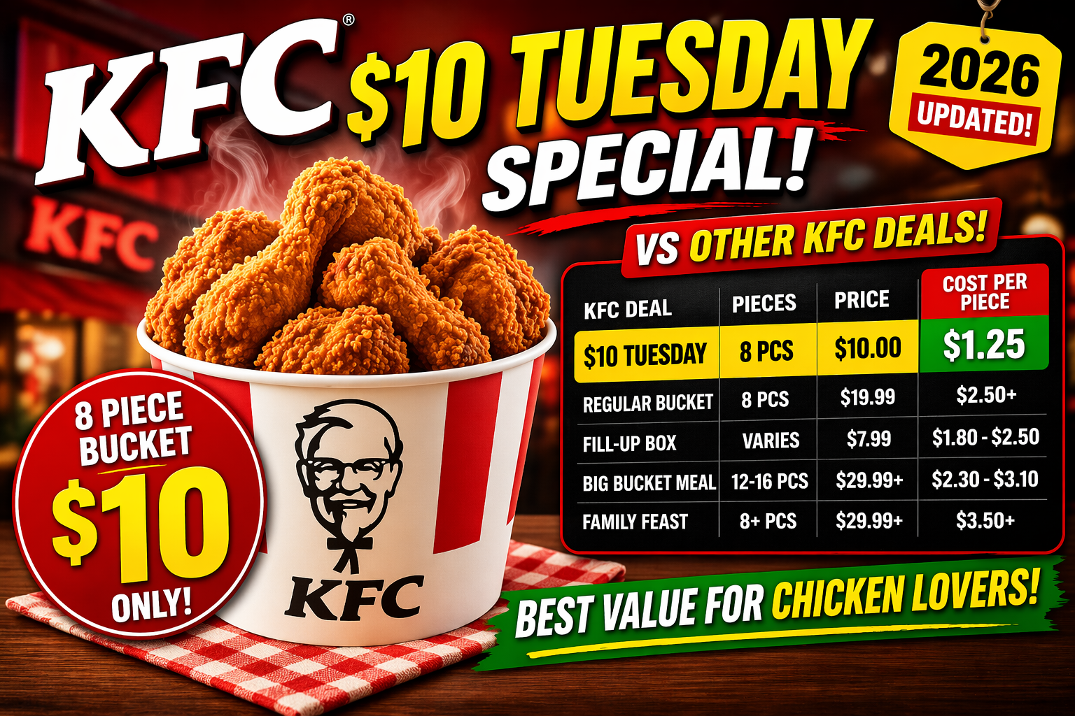 KFC Tuesday Specials
